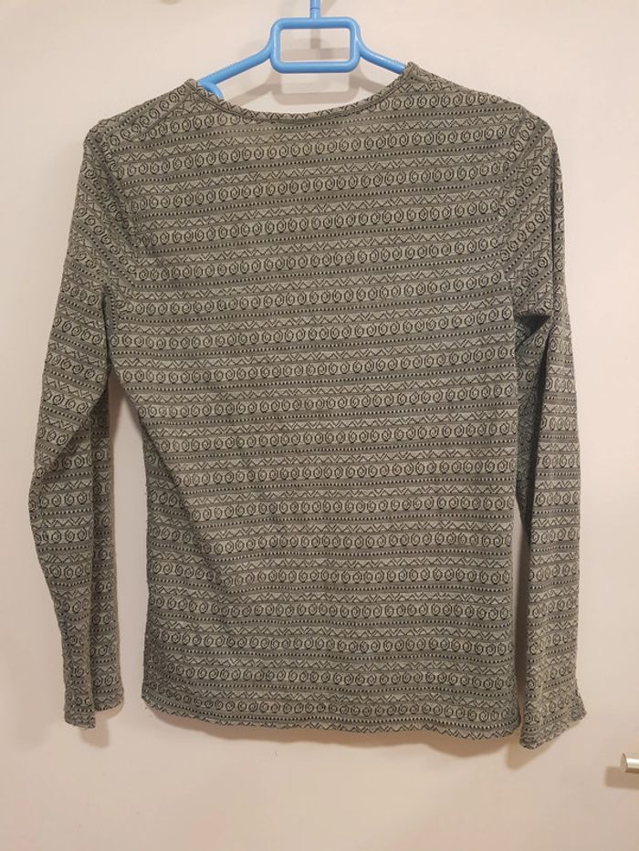 T-shirt manches longues gris - photo numéro 4