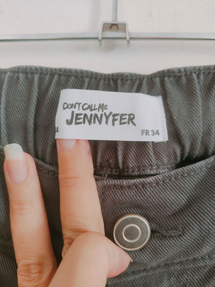 Jean jogger gris foncé pantalon à poches 100% coton - photo numéro 5