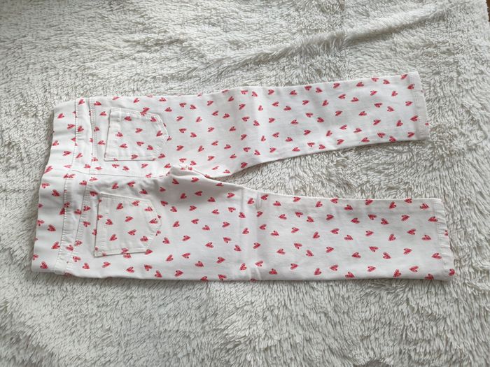 Pantalon blanc coeurs rouges - T3A - Vertbaudet - photo numéro 6