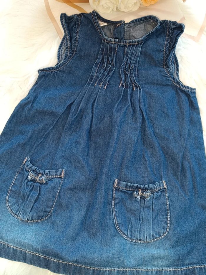 Robe en jean bébé fille - photo numéro 2