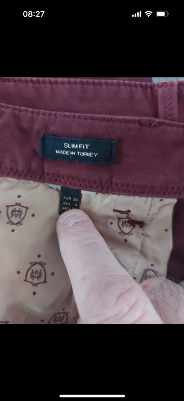 Pantalon slim fit Massimo Dutti taille 38 - photo numéro 5