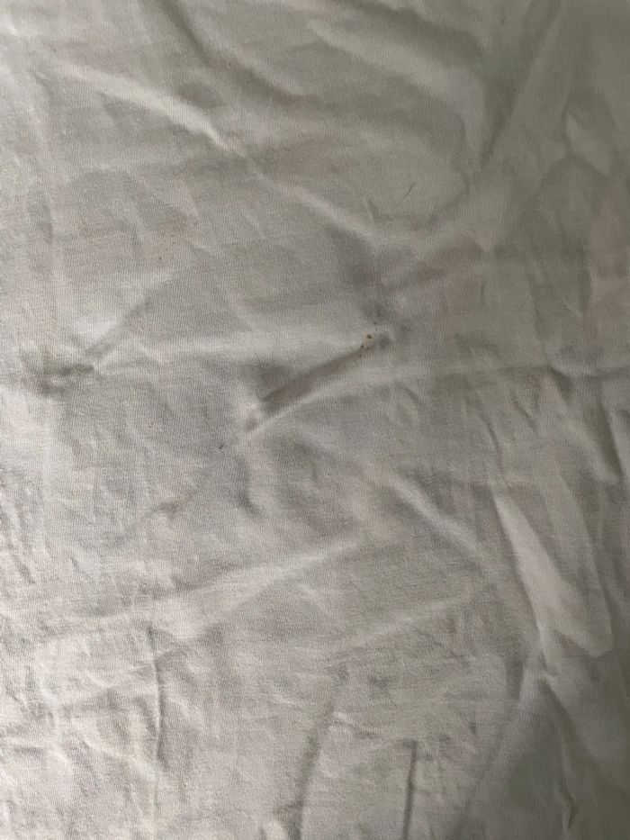 Top oversize blanc avec imprimés noirs Dieforit taille S très bon état - photo numéro 5