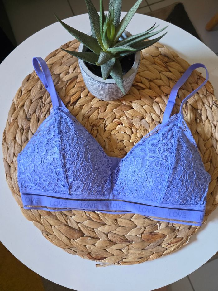 Soutien gorge/bralette bleu undiz taille s neuf