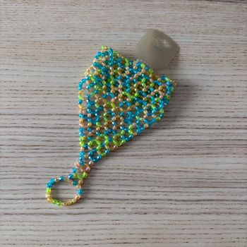 Bracelet bague en perles multicolore 🌿