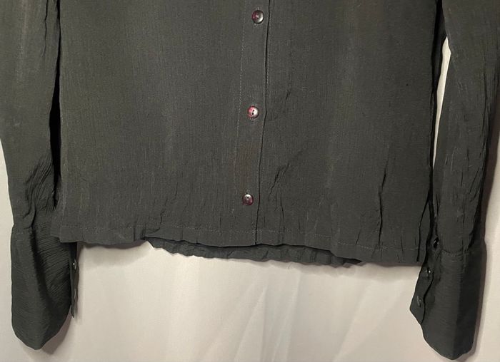 Chemisier noir manches longues - photo numéro 2