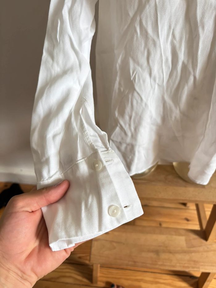 Blouse mango blanc - photo numéro 4