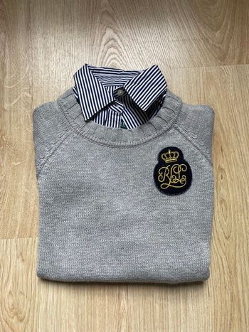 Pull avec chemise intégré taille S Ralph Lauren 