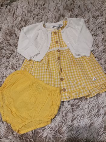 Robe vichy 3 pièces