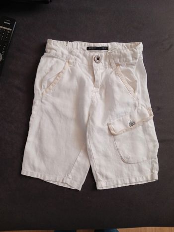 Short / Bermuda fille été 6 ans IKKS blanc