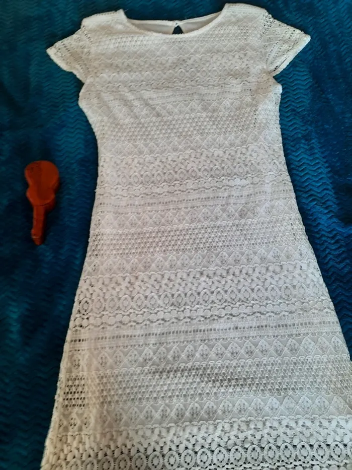 Robe blanche taille 3 blanc du nil - photo numéro 8