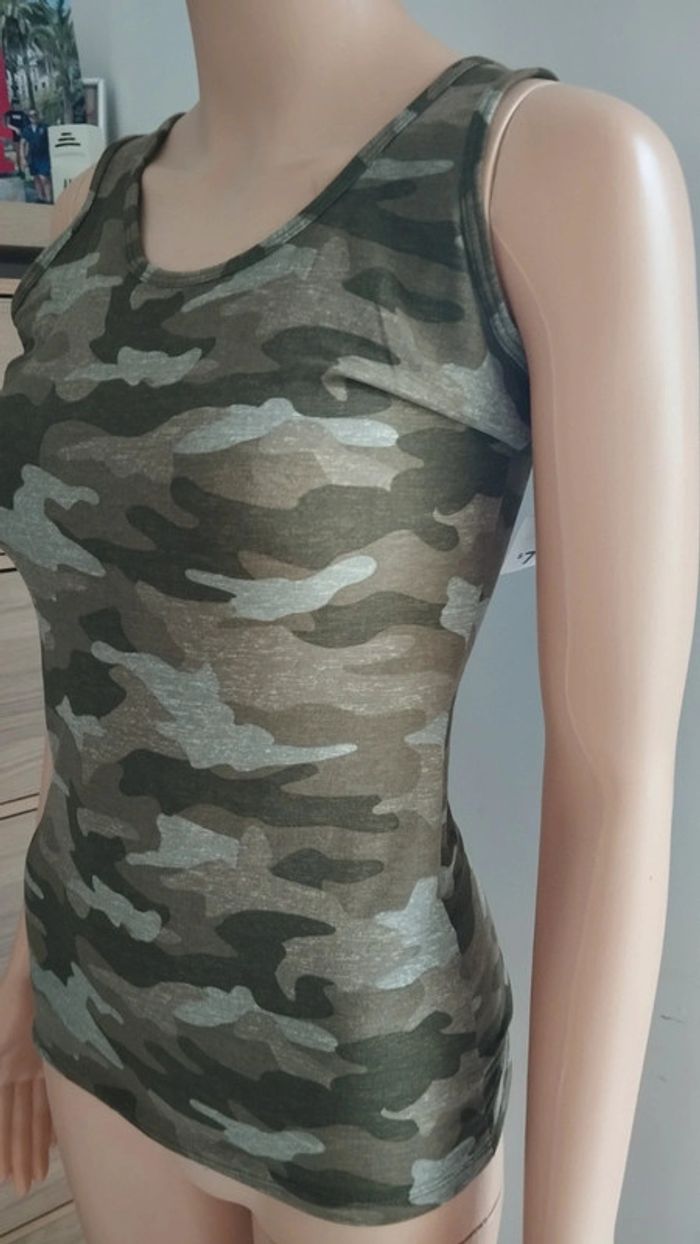 Débardeur camouflage taille m femme - photo numéro 5