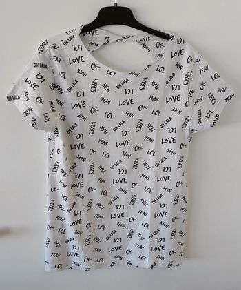 T shirt blanc et noir