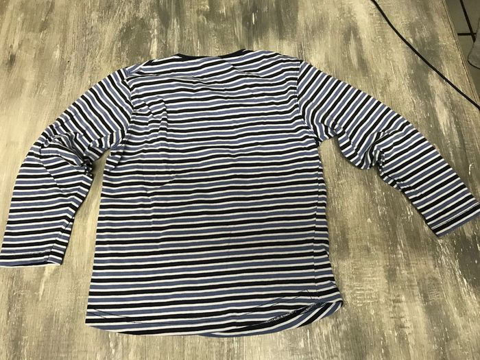 T-shirt à longues manches bleu - photo numéro 4