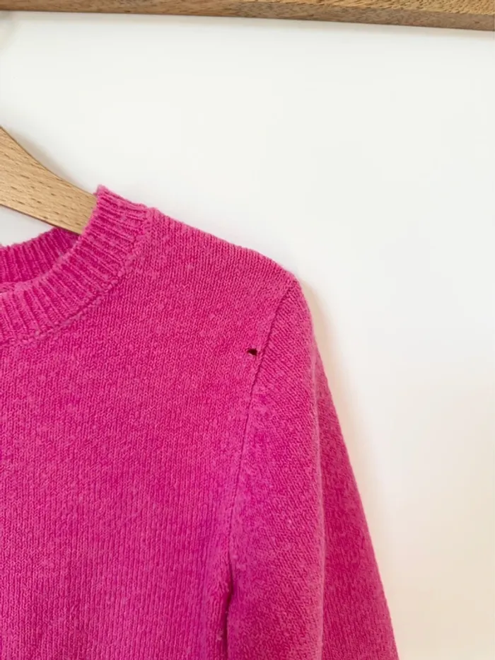Pull en maille fuschia Zara - photo numéro 2