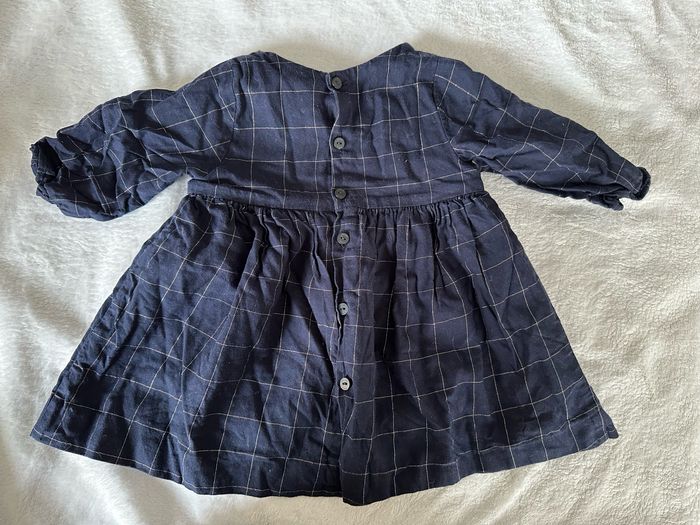 Robe bleu et doré 6 mois - photo numéro 2