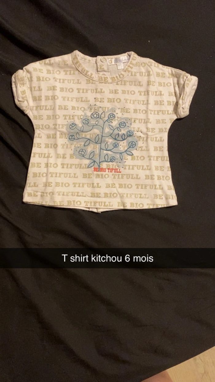 T shirt manche court kitchou 6 mois