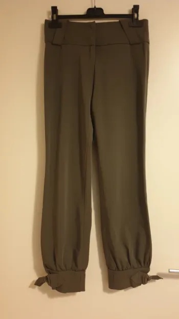 Pantalon fluide vert kaki
