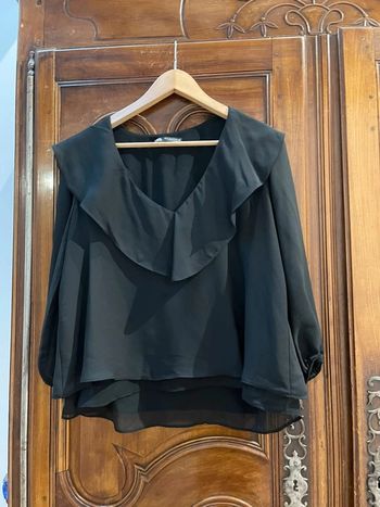 Superbe Blouse fluide noire Zara 🌸 S 36