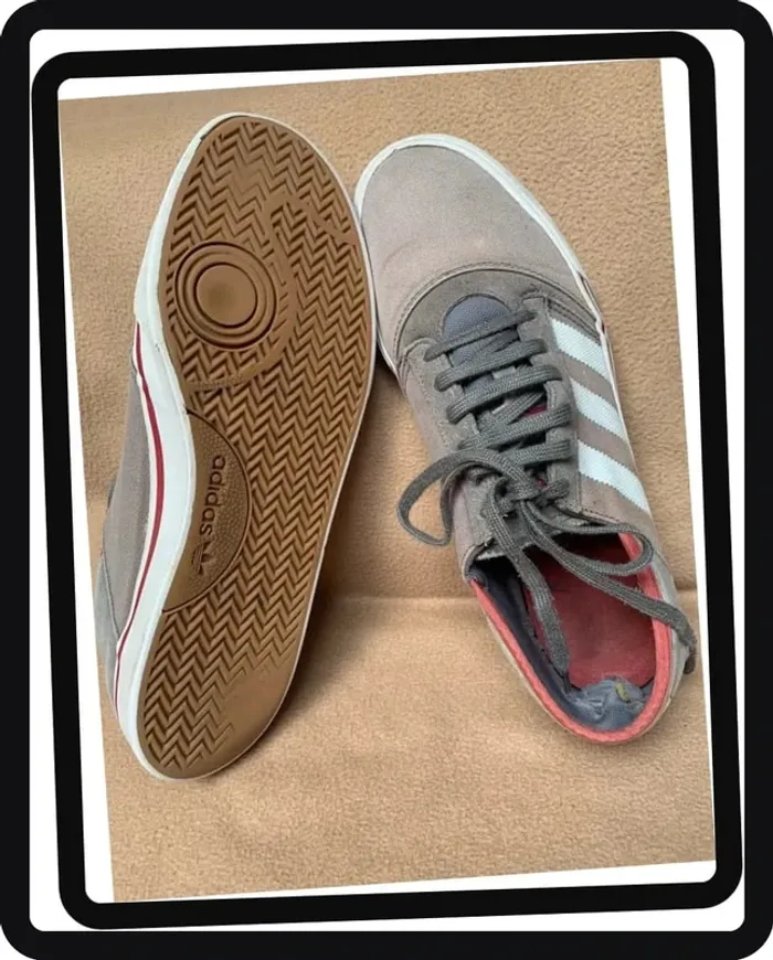 Adidas baskets homme/grand ado P/45 en toile - photo numéro 7