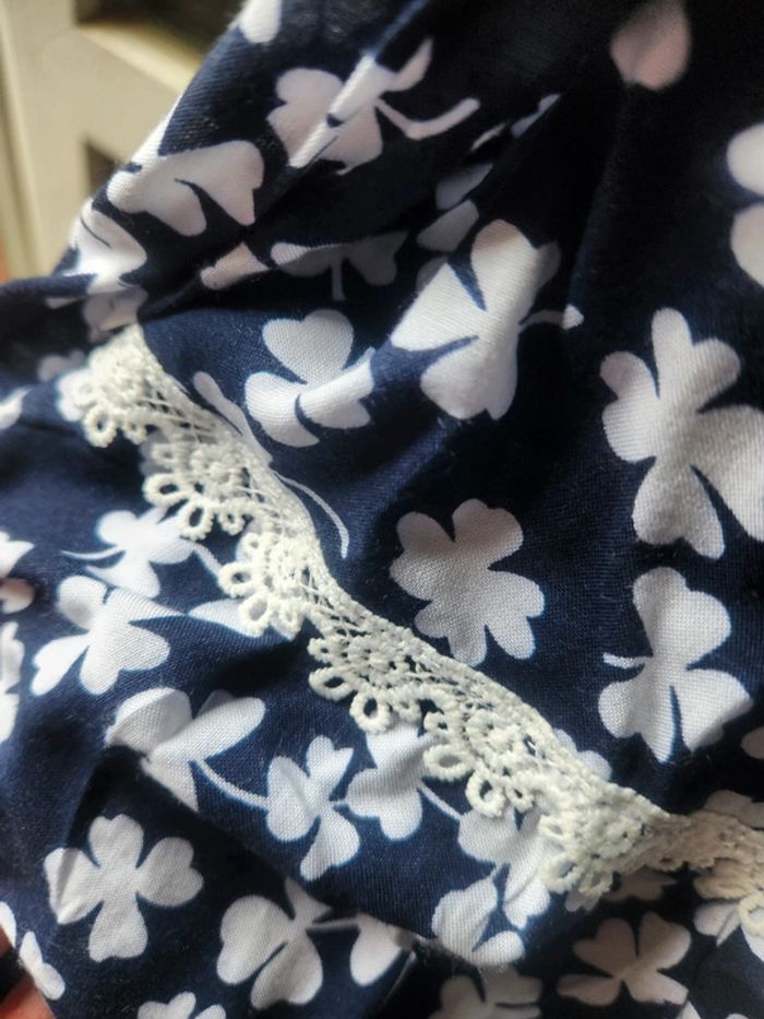 Robe longue bleu marine et blanche - photo numéro 5
