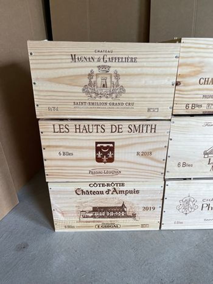 6 caisses de vin en bois - rangement et décoration - photo numéro 4