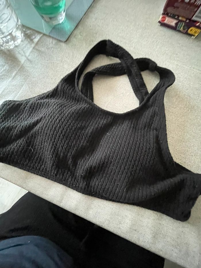 Haut de maillot de bain noir – Taille M
