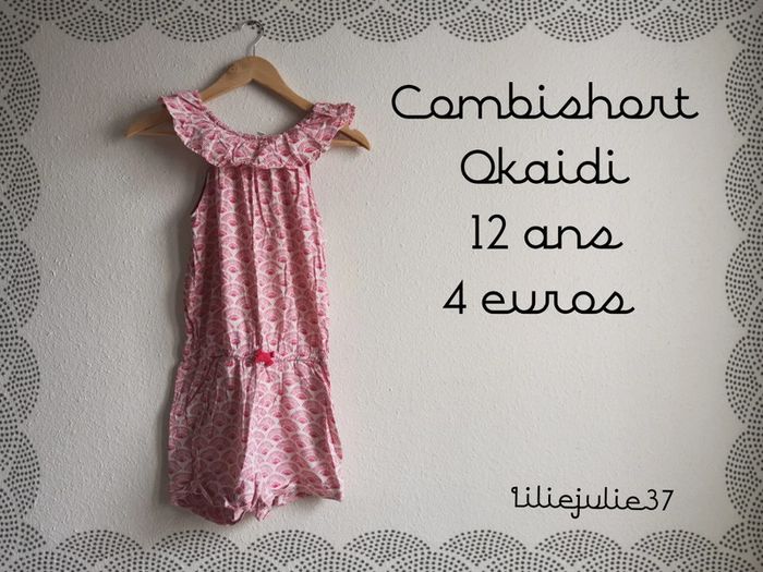 Combishort Okaidi 12 ans