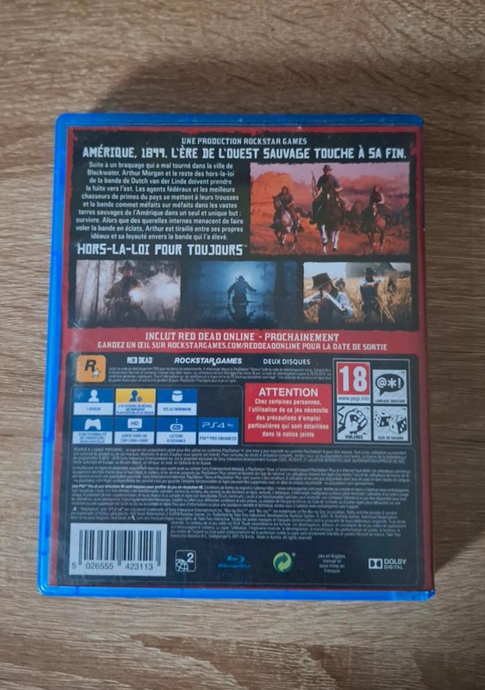 Lot, Fifa 18 et Red Dead Redemption 2 (PS4) - photo numéro 4