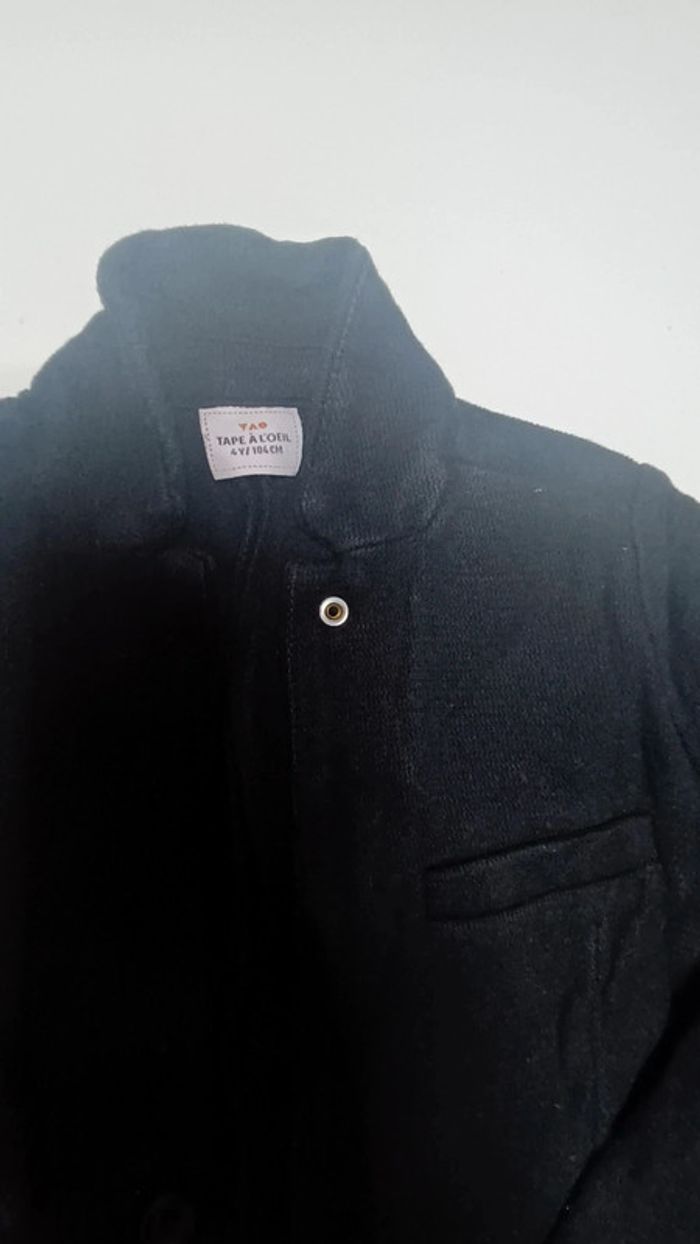 Beau blazer gillet noir pour garçon 4ans - photo numéro 4