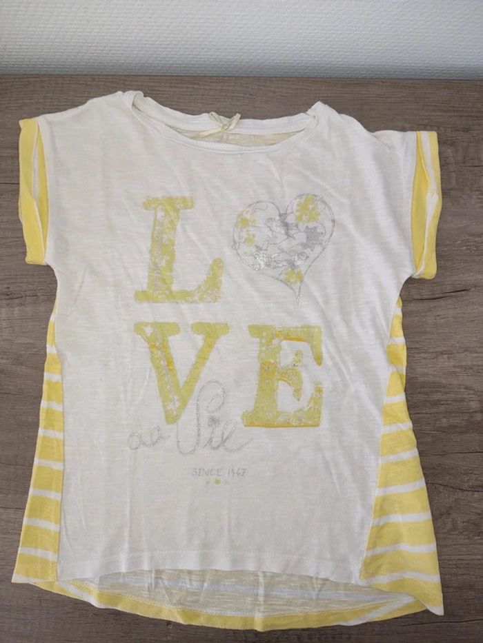 T shirt 4 ans kids by Gémo jaune et blanc