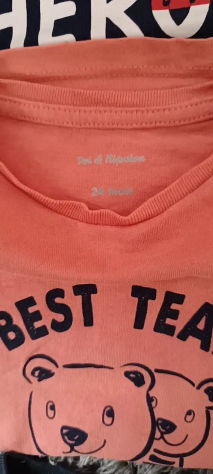 Lot 7 t-shirts ML 23/24 mois - photo numéro 6