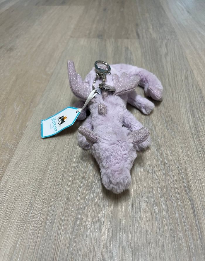 Peluche jellycat dragon rose violet - photo numéro 2