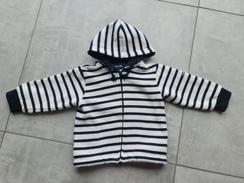 Gilet veste marinière 2 ans