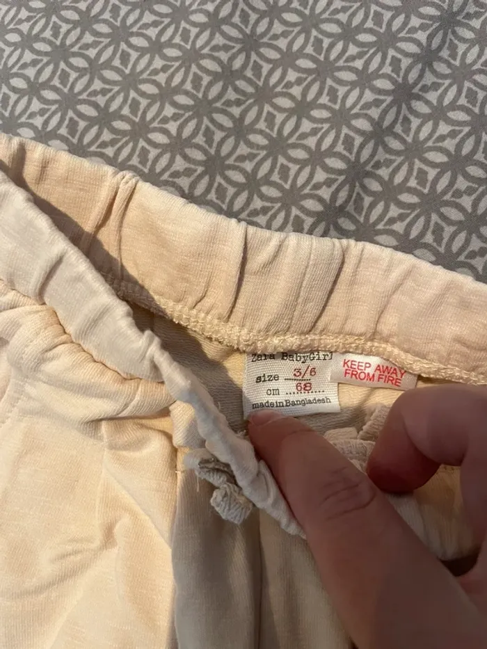 Pantalon sarouel beige Zara - photo numéro 2