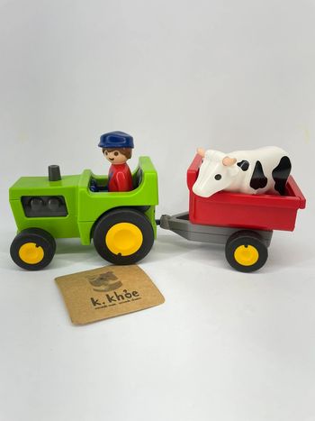 Playmobil 1.2.3. 6715 Fermier Tracteur