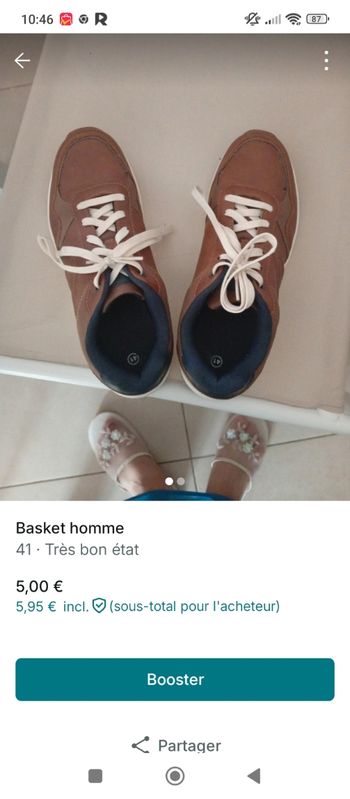 Basket homme
