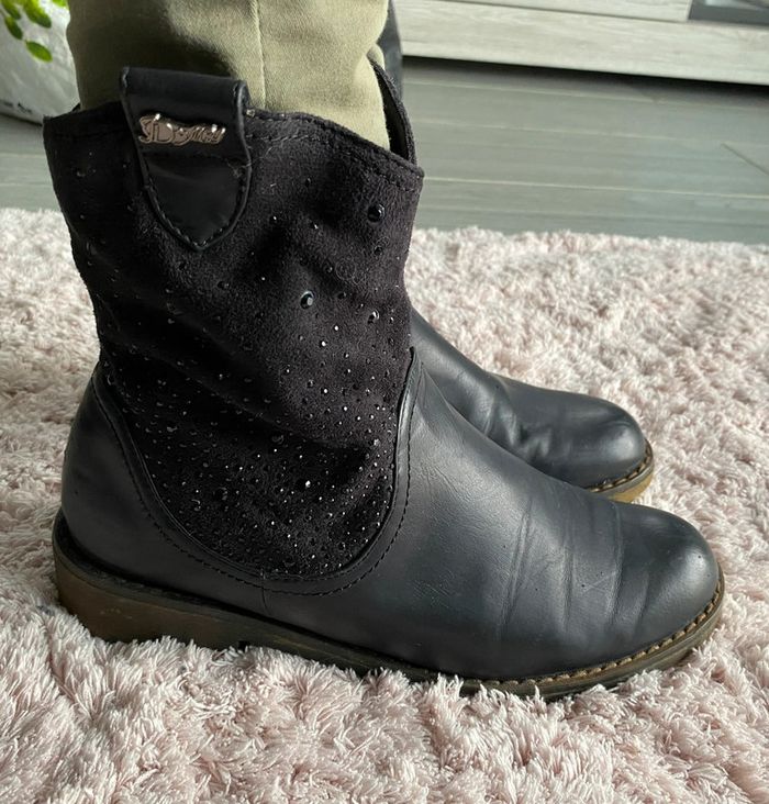 Bottines fourré noir pailletée taille 37 - photo numéro 5