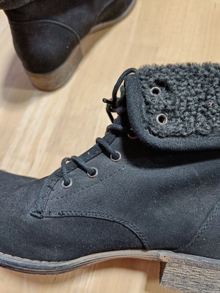 Bottines à la lacets-Gemo- - photo numéro 6