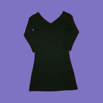 Robe Pull Jennyfer Noire Décolleté V Très Bon État