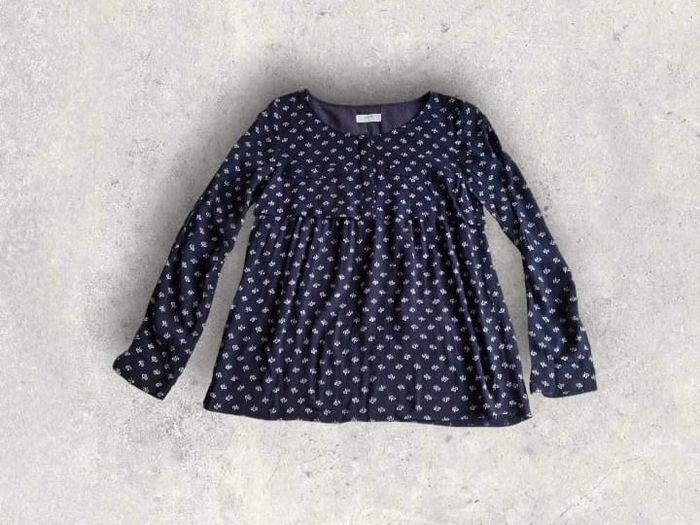 Blouse Ba&sh noire à motifs modèle Tewis taille 0 ou 34