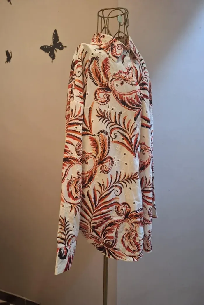 Chemise imprimée & brodée - photo numéro 3