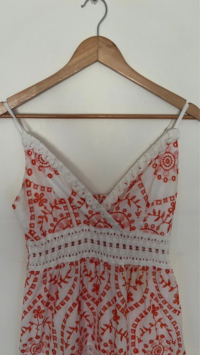 Jolie robe longue d’été en parfait état marque rossa miss taille M 100% coton - photo numéro 4