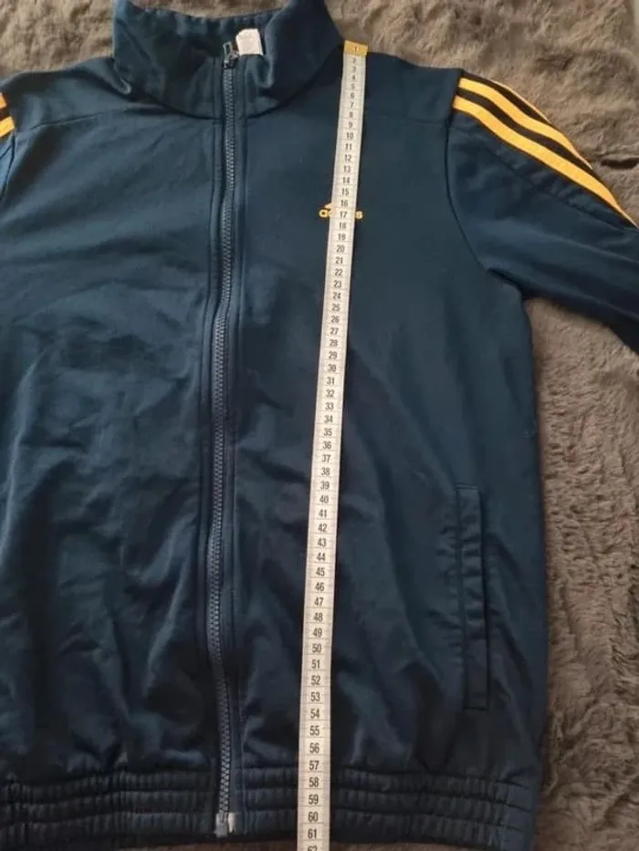 Veste zippé Adidas bleu, 12/13 ans Enfant - photo numéro 7