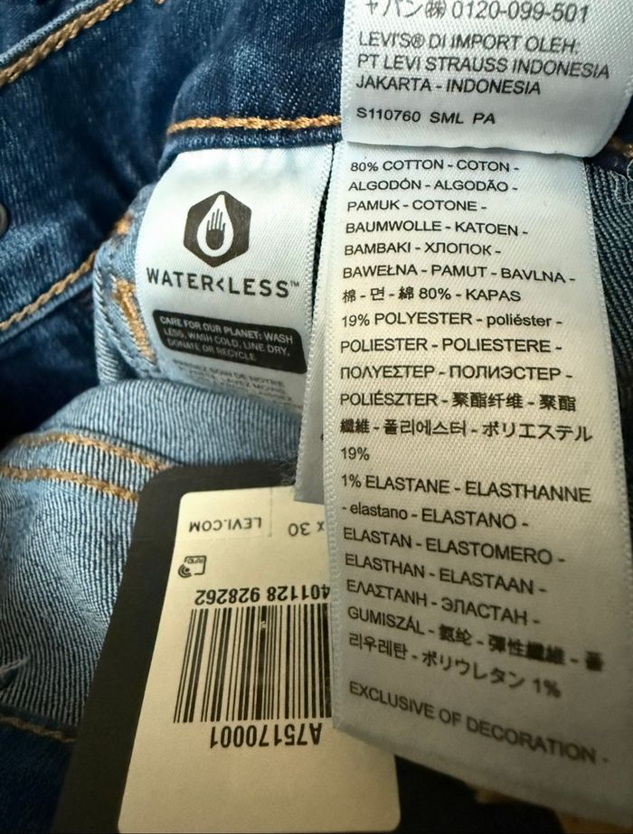 Jean Levi’s 724 High-Rise Slim Straight – Taille 30/30 – Bleu denim – Neuf avec étiquette - photo numéro 10