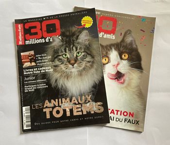 Lot 2 magazines 30 millions d’amis