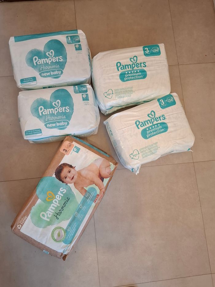 Couches pampers taille 1,2 et 3 - photo numéro 2