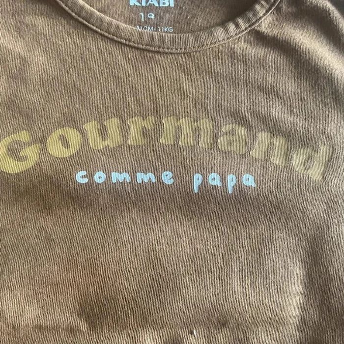 🍂 T-shirt "Gourmand comme papa" Kiabi 🍂 - photo numéro 4