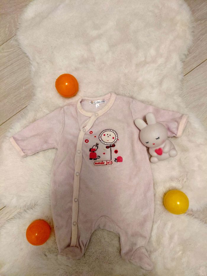 Pyjama fille viole 1 mois