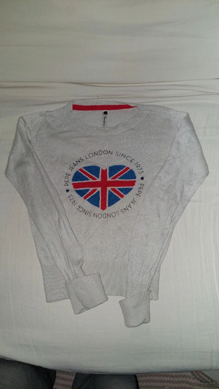 Pull fille 8 ans beige Pepe jeans