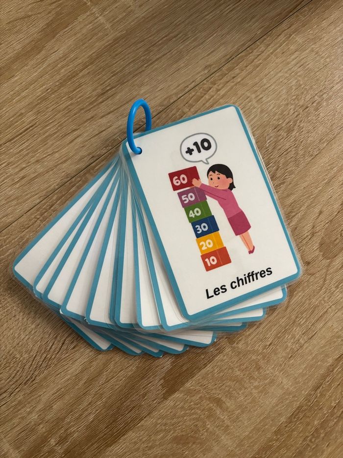 Cartes éducatives « les chiffres » apprentissage de 1 à 10